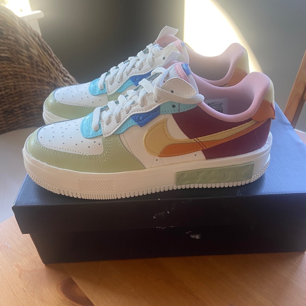 NWT Nike Women’s Air Force 1s Rainbow 7.5